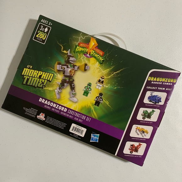 Mighty Morphing Power Rangers 280 Piece Dragonzord Construction Set-New - Picture 4 of 7